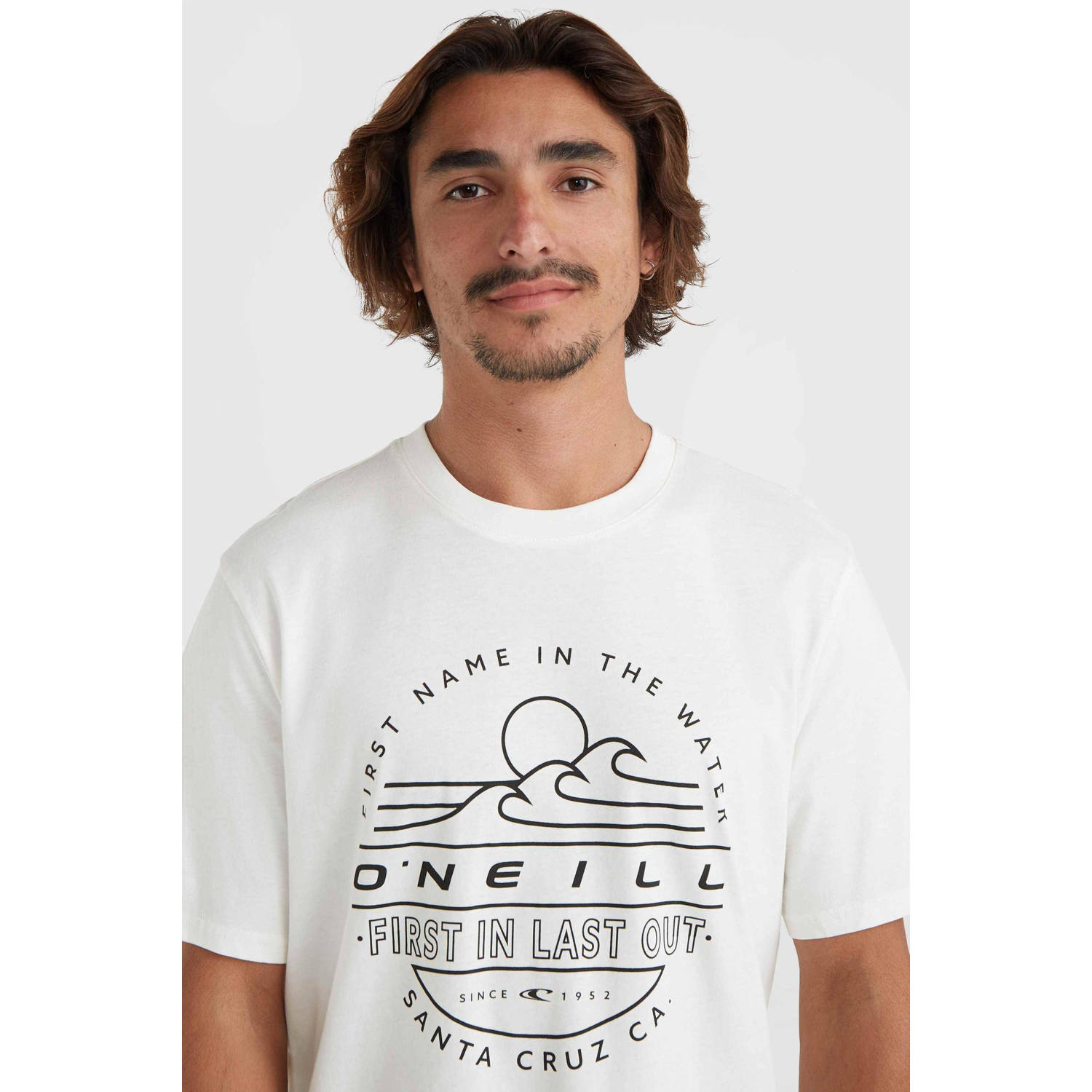 O'Neill T-shirt met printopdruk gebroken wit