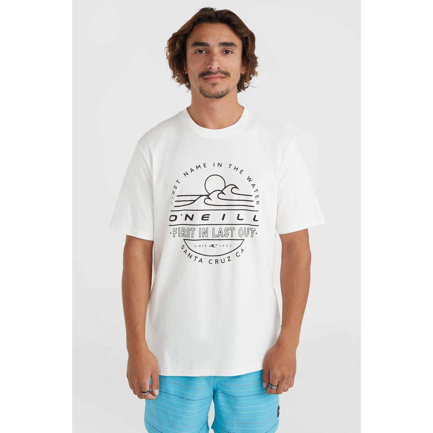 O'Neill T-shirt met printopdruk gebroken wit