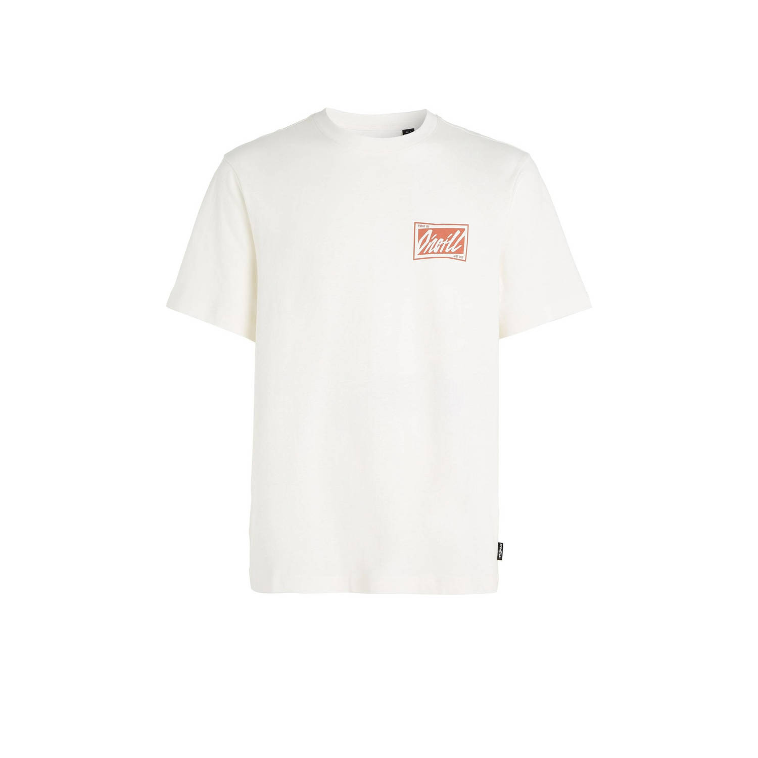 O'Neill regular fit T-shirt met backprint snow white