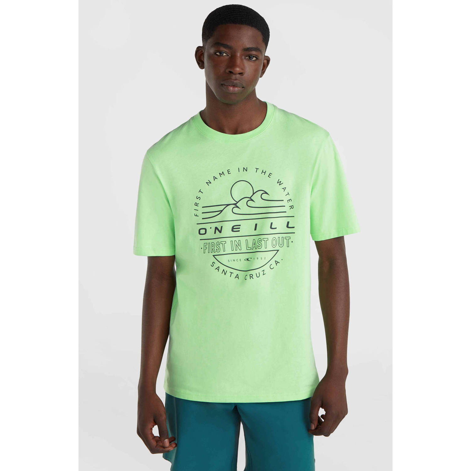 O'Neill T-shirt lichtgroen