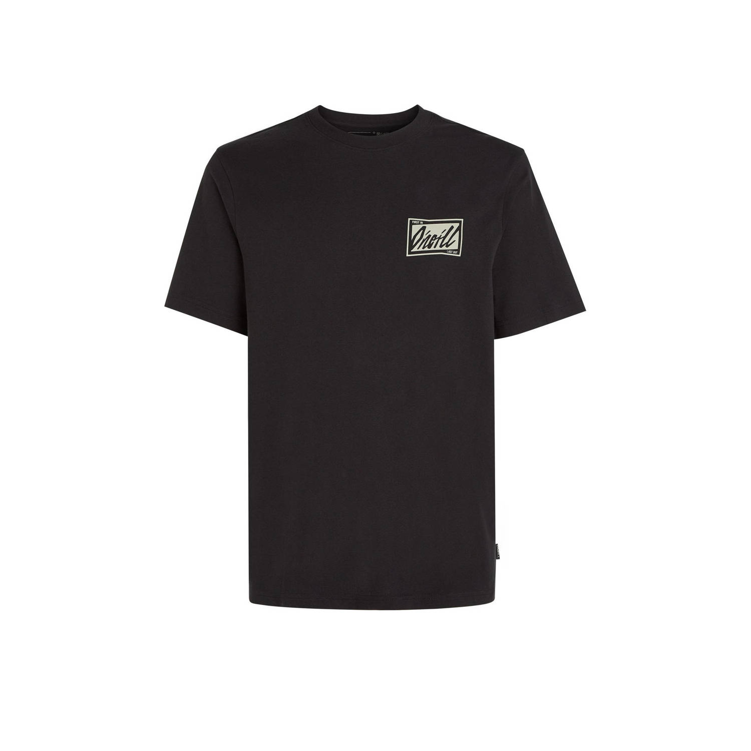 O'Neill regular fit T-shirt met backprint black out b