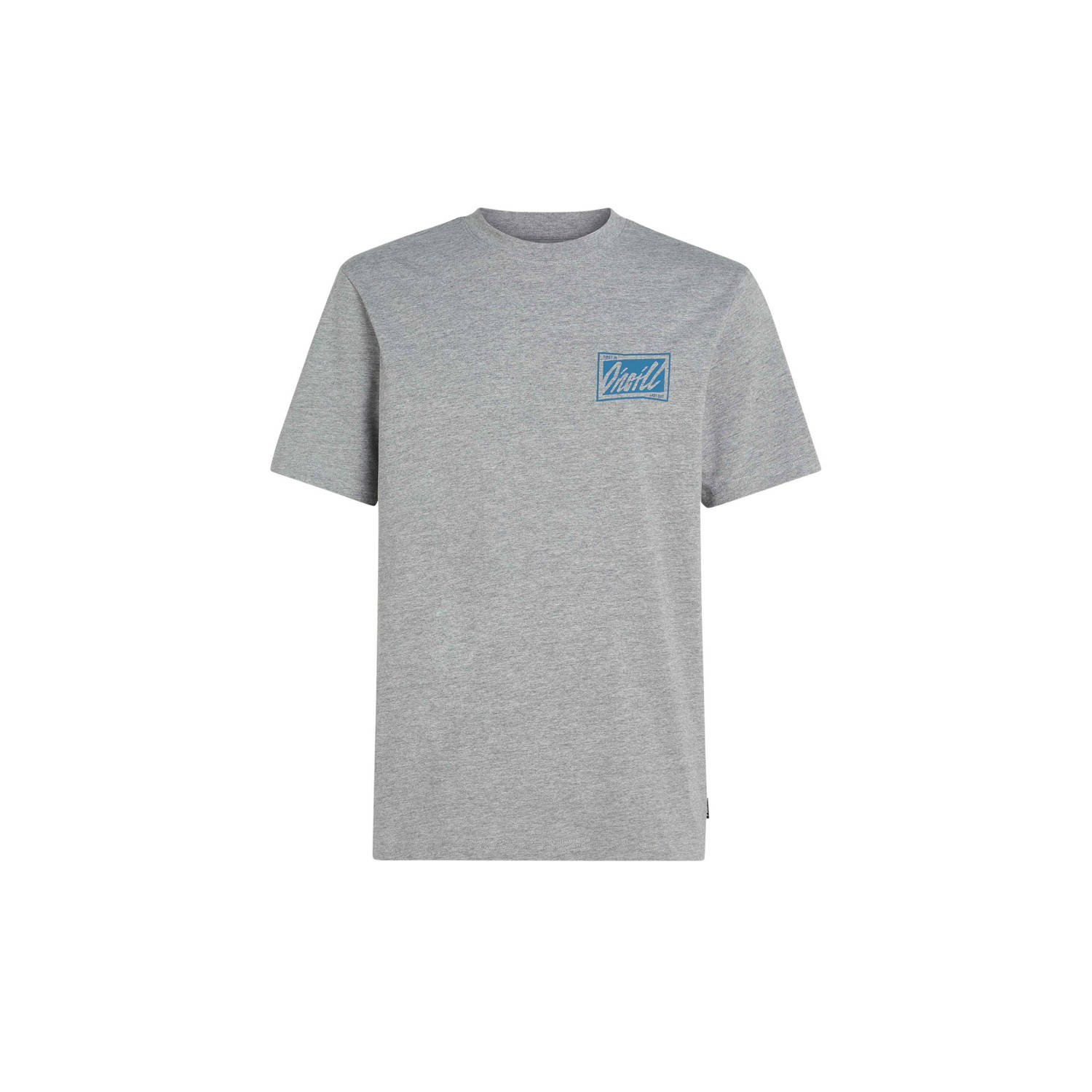 O'Neill regular fit T-shirt met backprint grijs