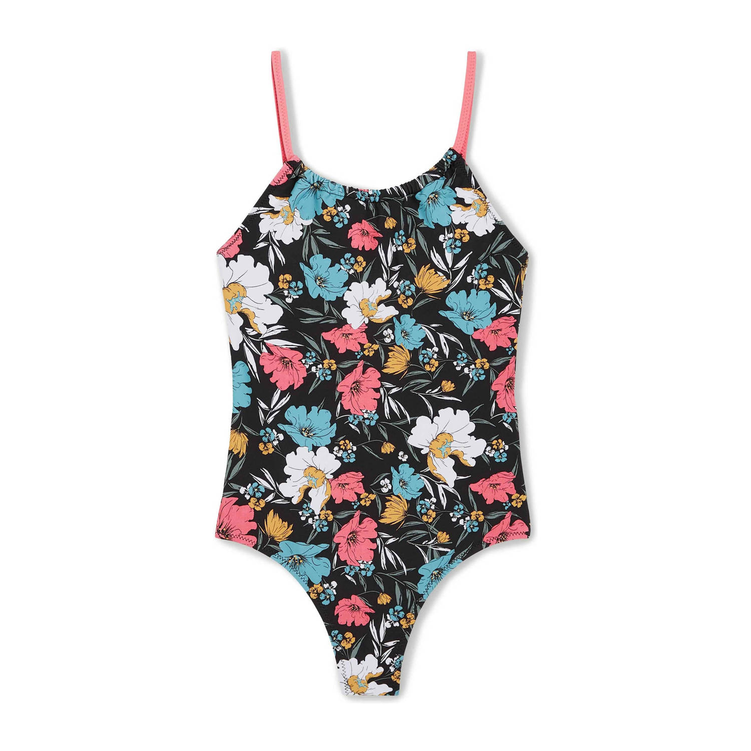 O'Neill badpak Cali zwart multi Meisjes Polyester Bloemen 152