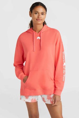 hoodie met backprint roze