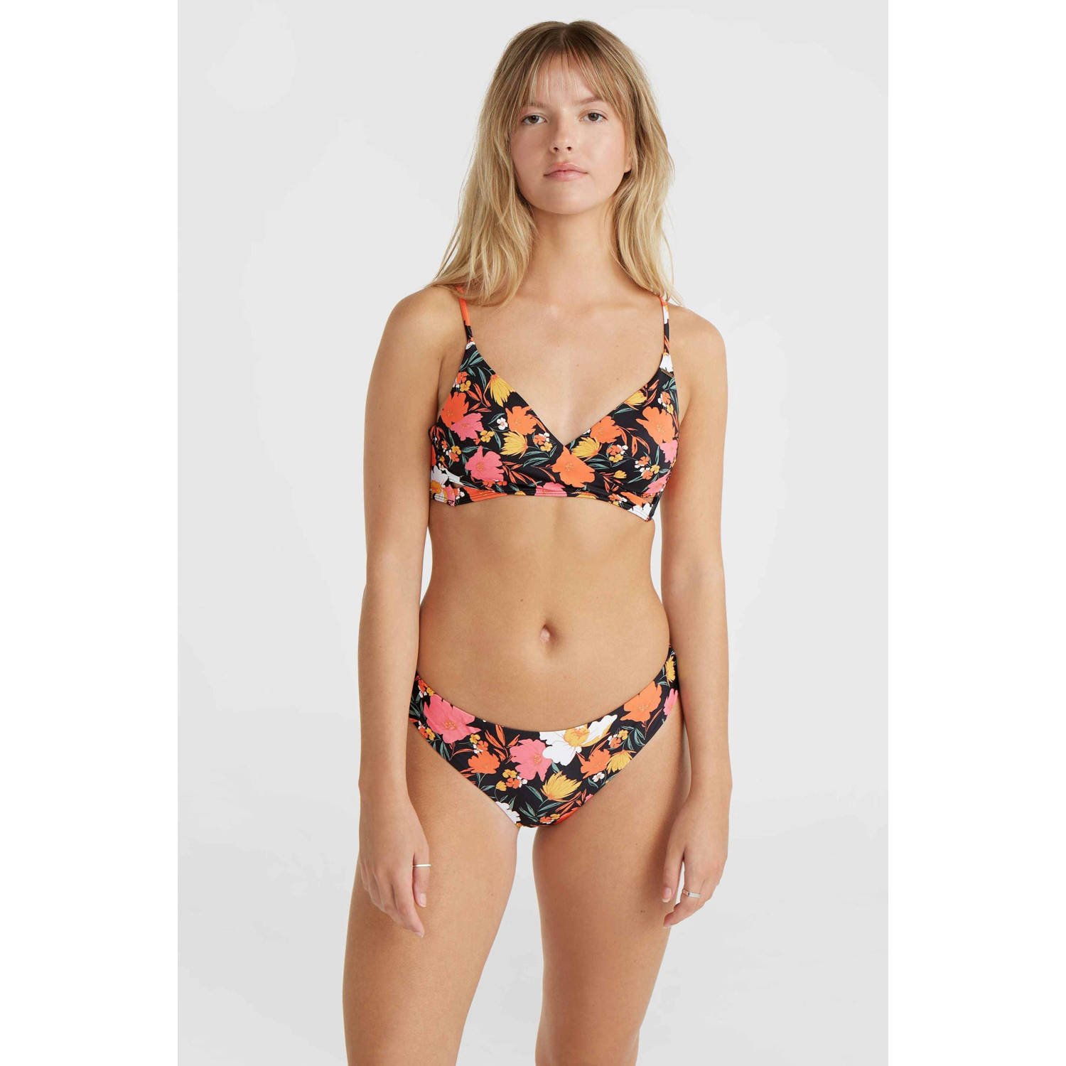 O'Neill voorgevormde bikini Baay Maoi zwart oranje roze