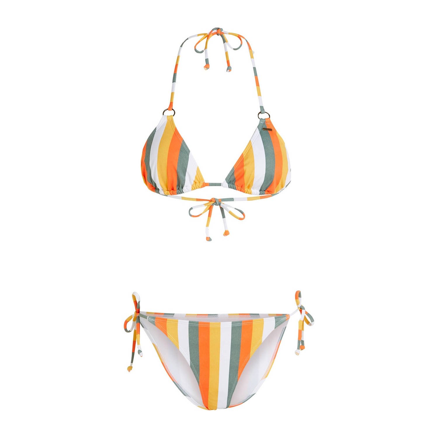 O'Neill voorgevormde triangel bikini Capri Bondey oranje wit groen