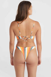 thumbnail: O'Neill voorgevormde triangel bikini Wave Skye oranje/wit/groen