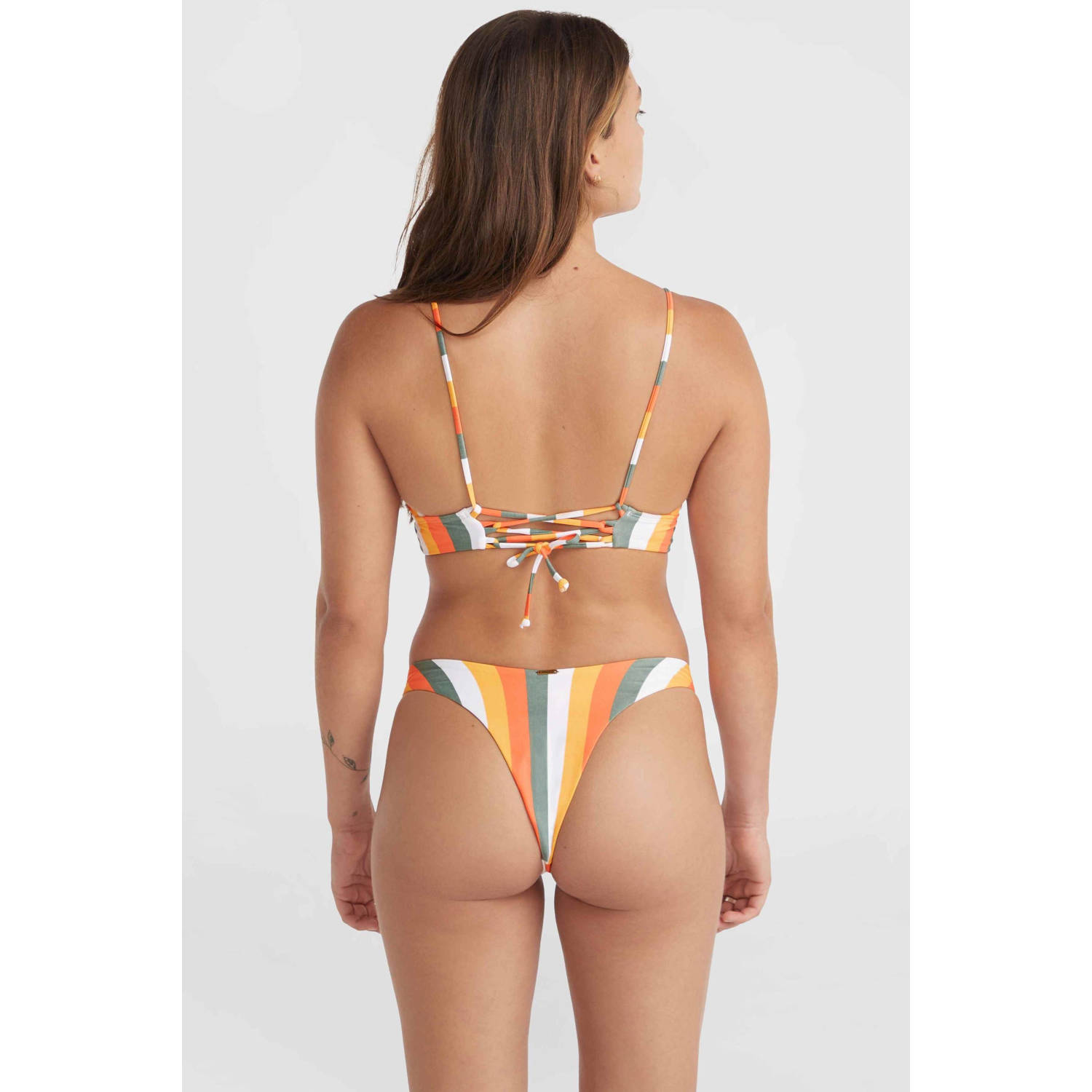 O'Neill voorgevormde triangel bikini Wave Skye oranje wit groen