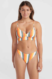 thumbnail: O'Neill voorgevormde triangel bikini Wave Skye oranje/wit/groen