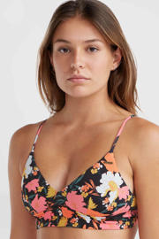 thumbnail: O'Neill voorgevormde triangel bikini Wave Skye zwart/oranje/roze
