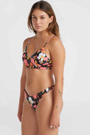 thumbnail: O'Neill voorgevormde triangel bikini Wave Skye zwart/oranje/roze