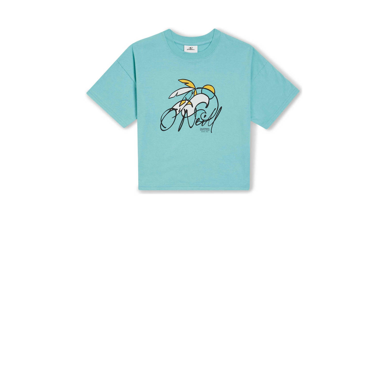 O'Neill T-shirt met printopdruk blauw Meisjes Katoen Ronde hals Printopdruk 116