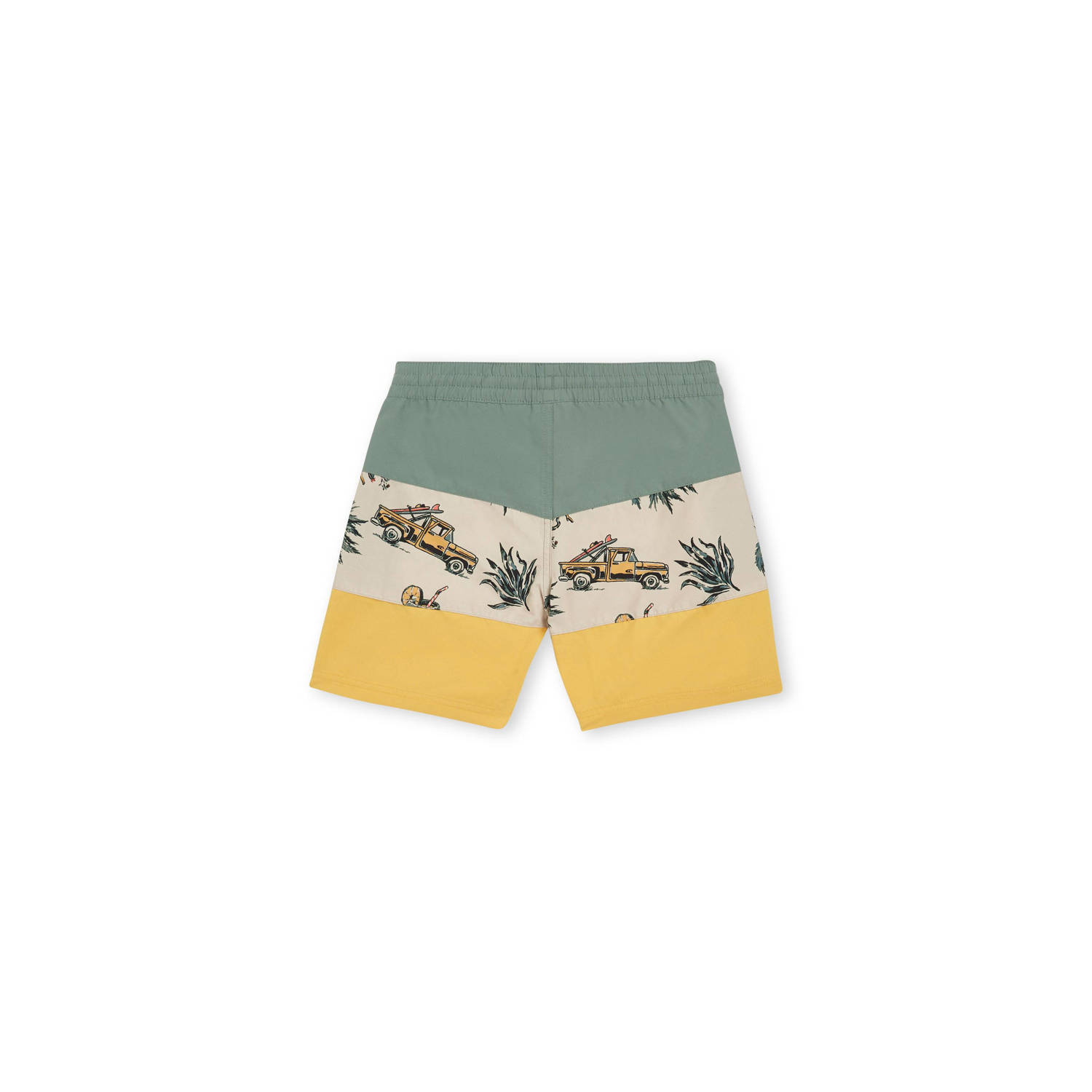 O'Neill zwemshort Cali Block groen geel beige