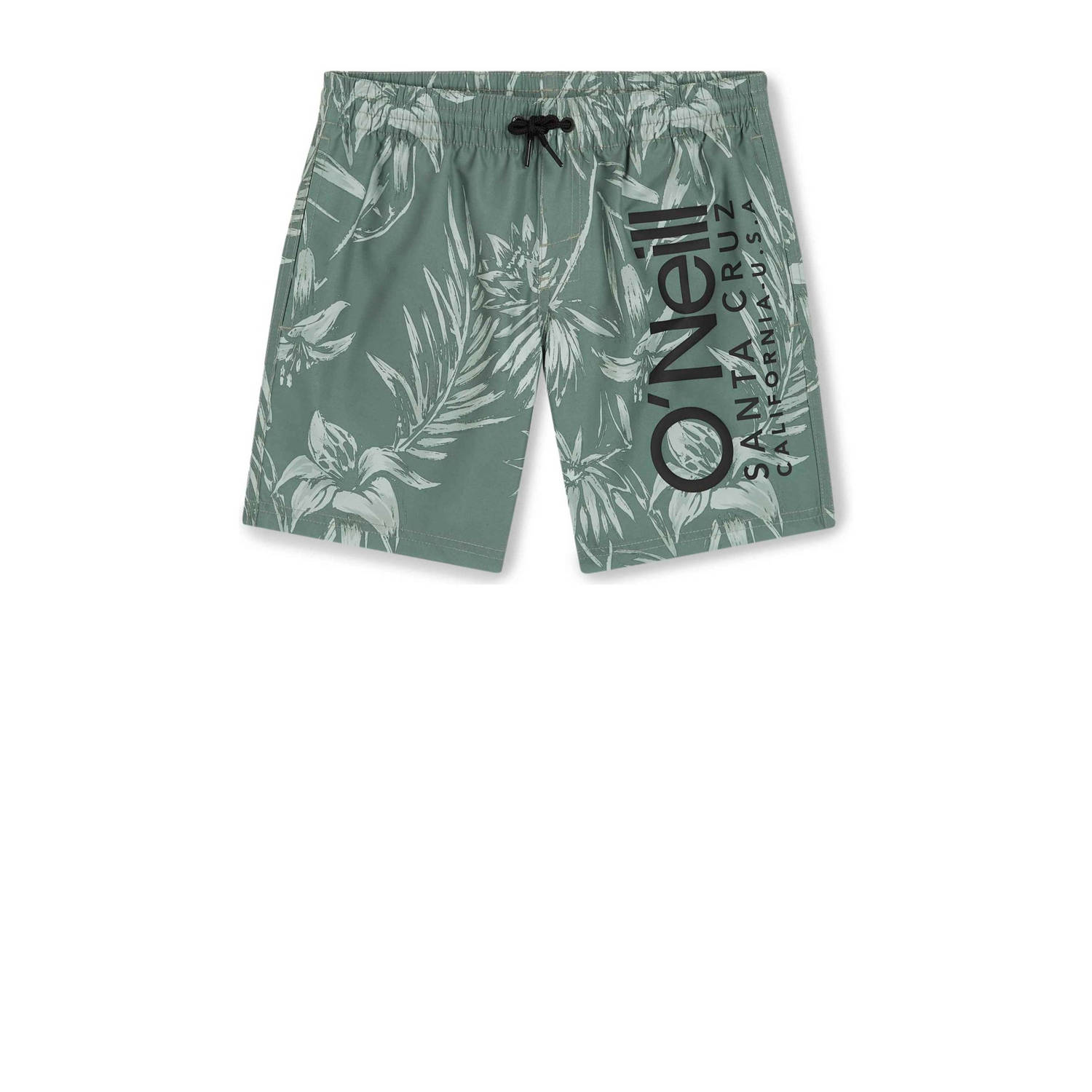 O'Neill zwemshort met logo donkergroen Jongens Polyester Logo 152