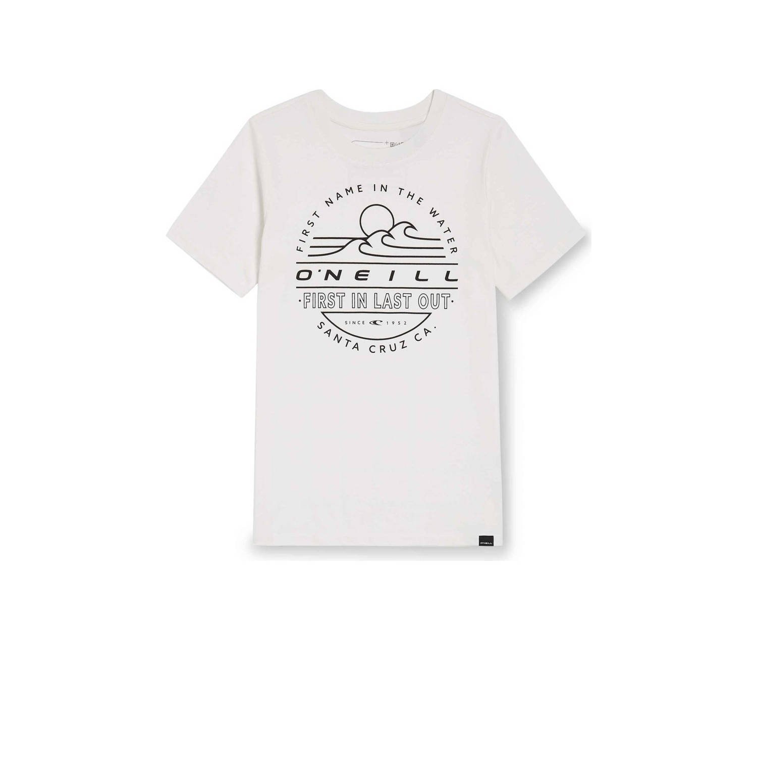 O'Neill T-shirt met printopdruk wit Jongens Katoen Ronde hals Printopdruk 116