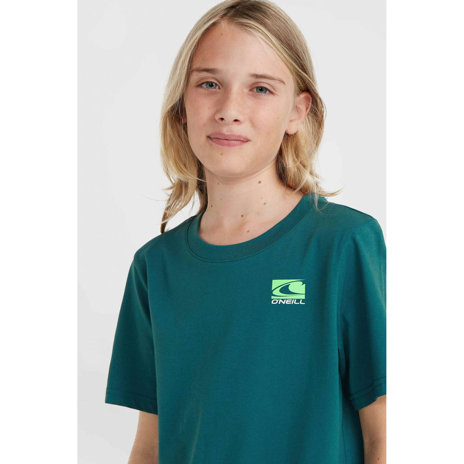 O'Neill T-shirt met backprint groen