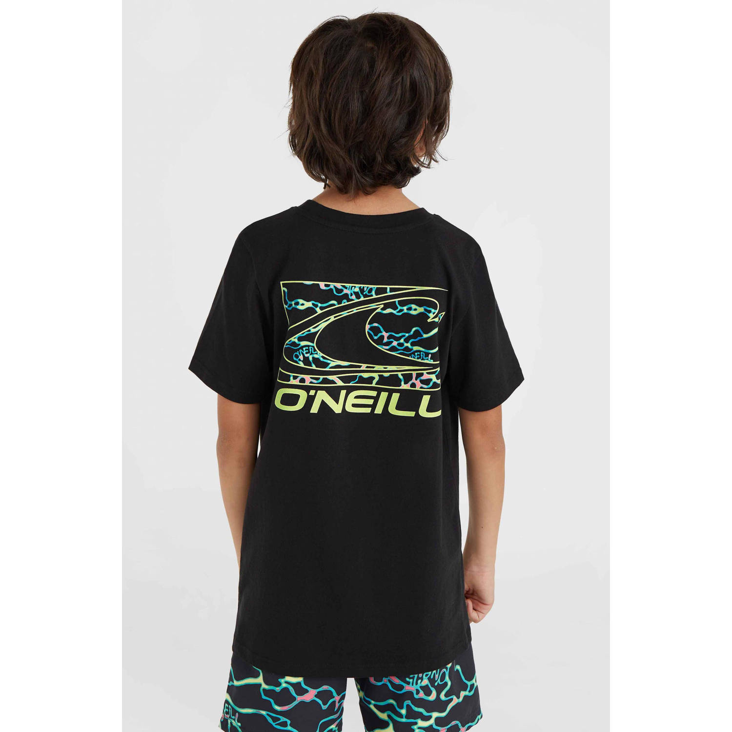 O'Neill T-shirt met backprint zwart