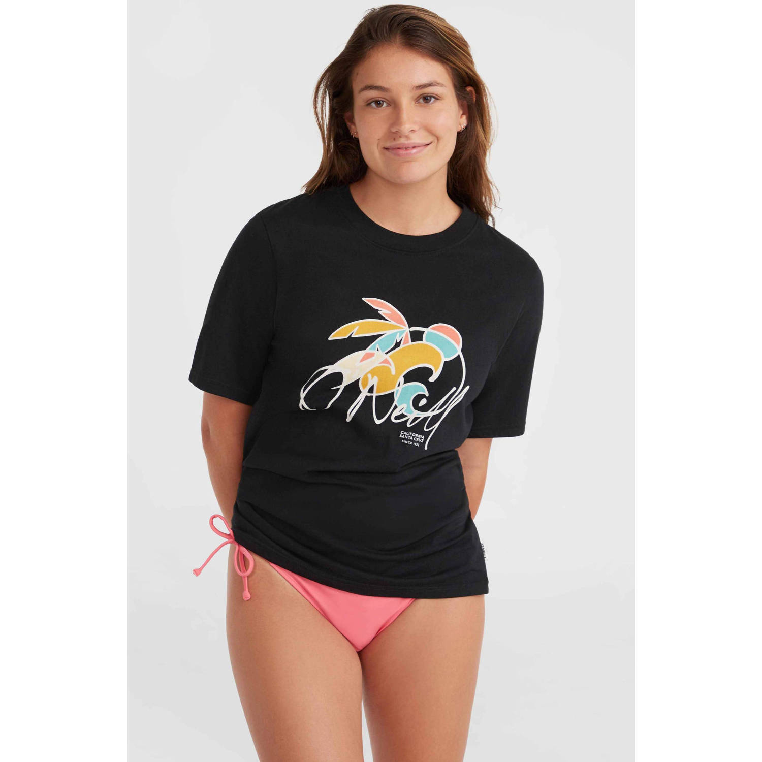 O'Neill T-shirt met printopdruk zwart