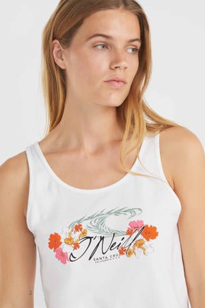 top met printopdruk wit