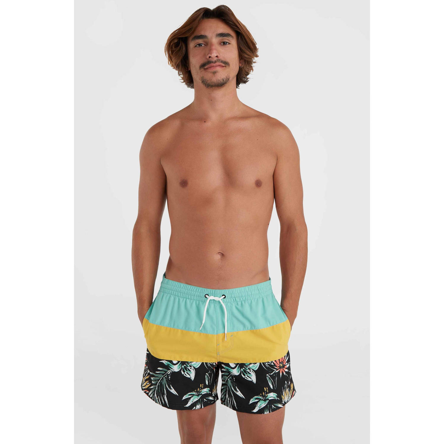 O'Neill zwemshort Mix & Match Cali blauw geel zwart