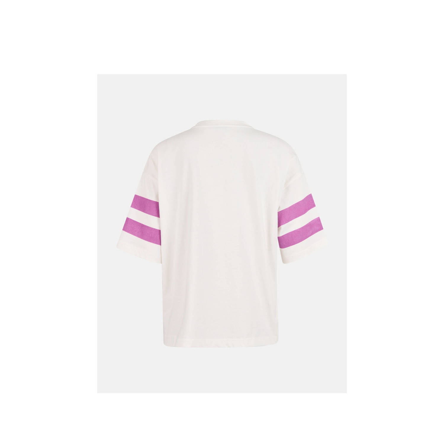 Shoeby T-shirt met tekst wit roze