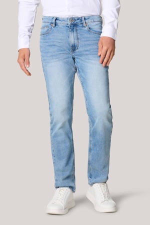 straight leg L34 jeans bleached