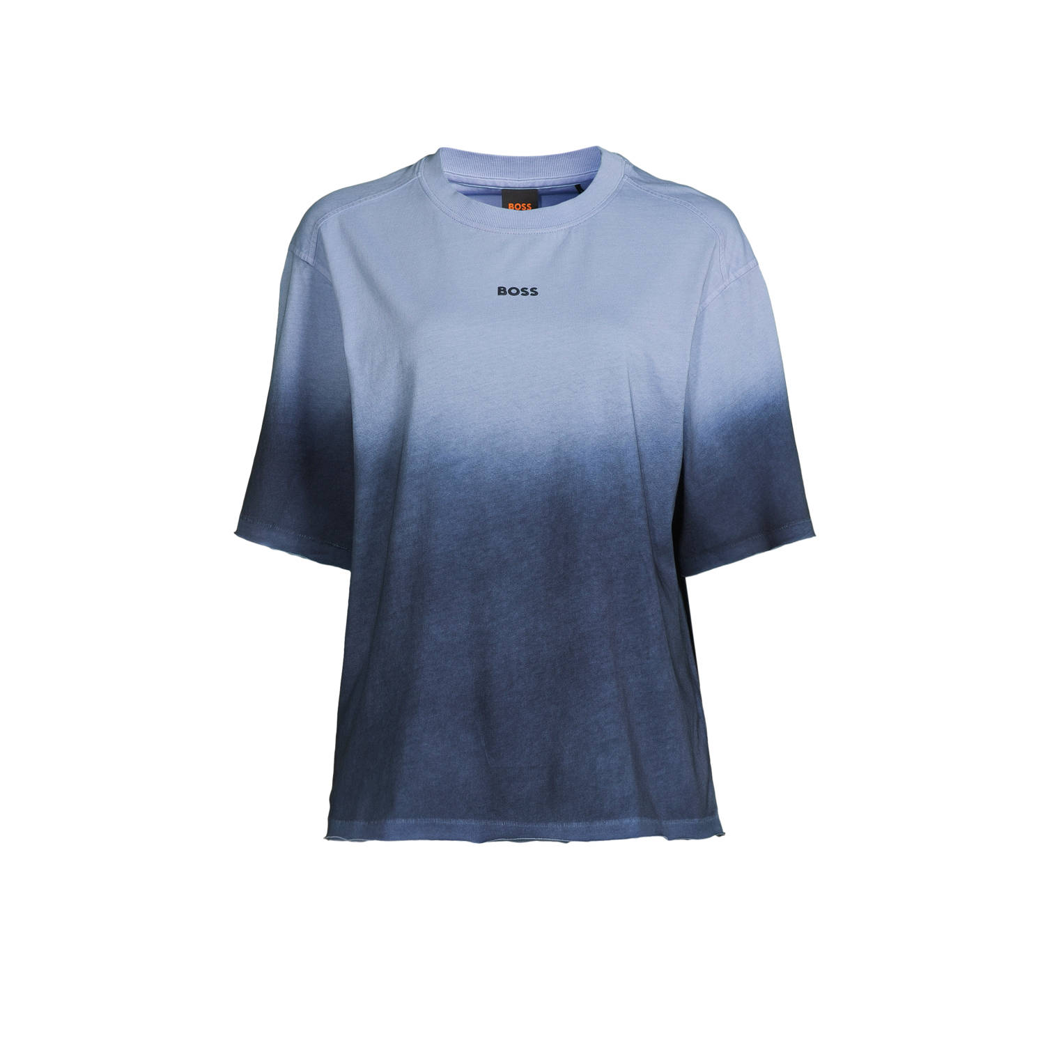 BOSS tie-dye T-shirt blauw