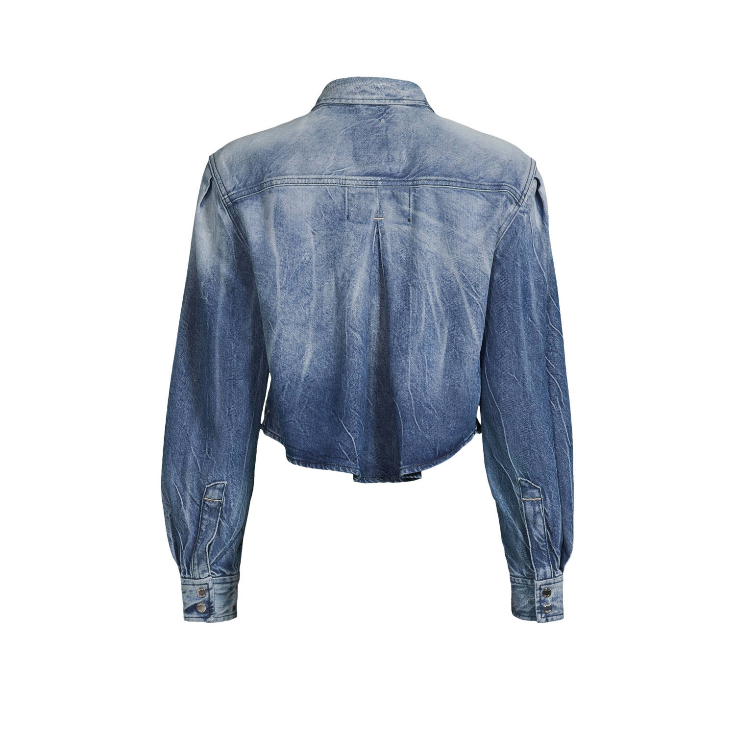 BOSS tie-dye blouse medium blue denim