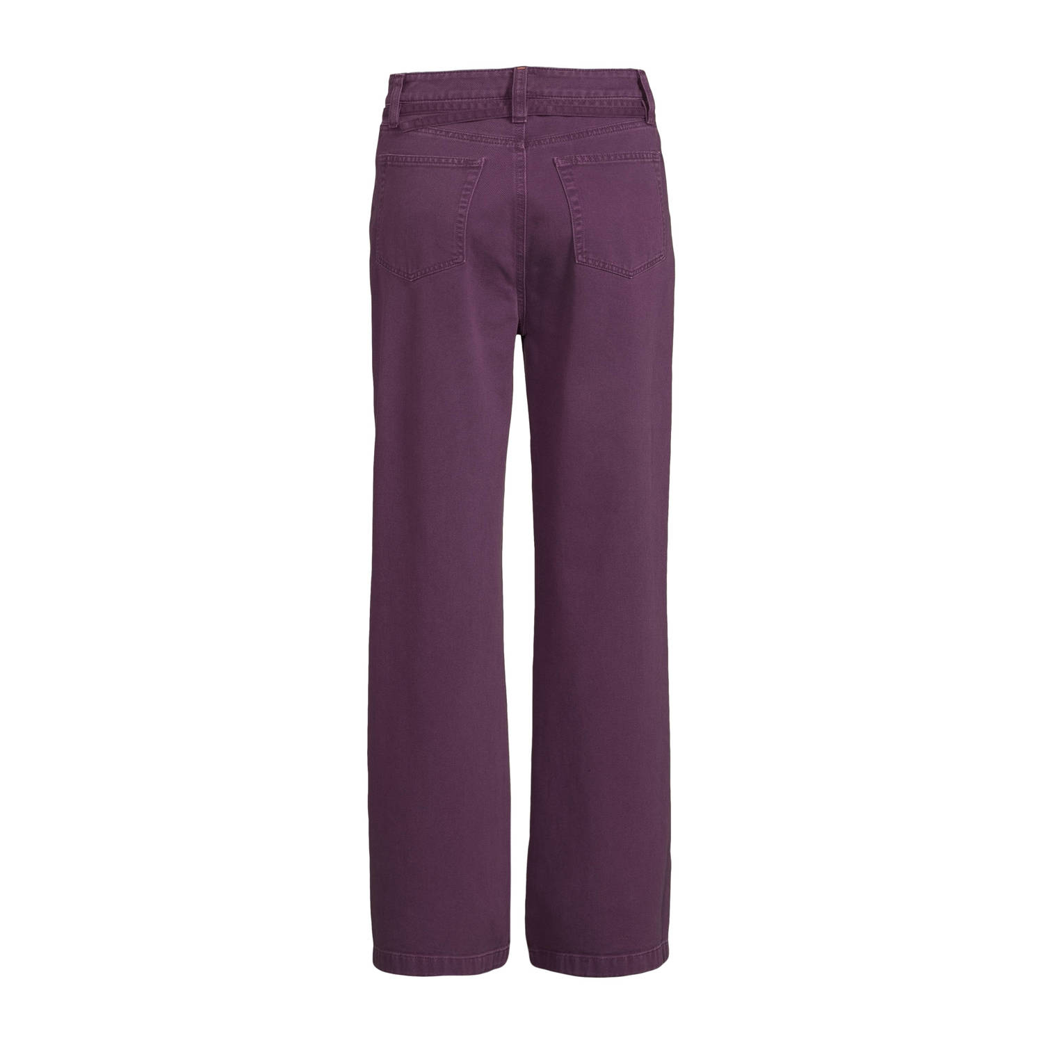 BOSS high waist wide leg jeans paars