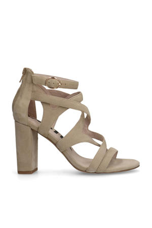 suède sandalettes beige