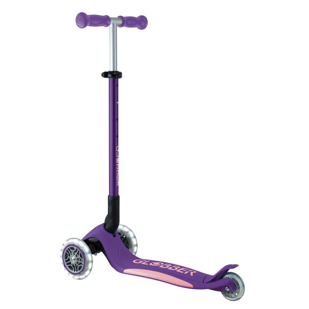 Globber step Primo Foldable Plus Lights Purple