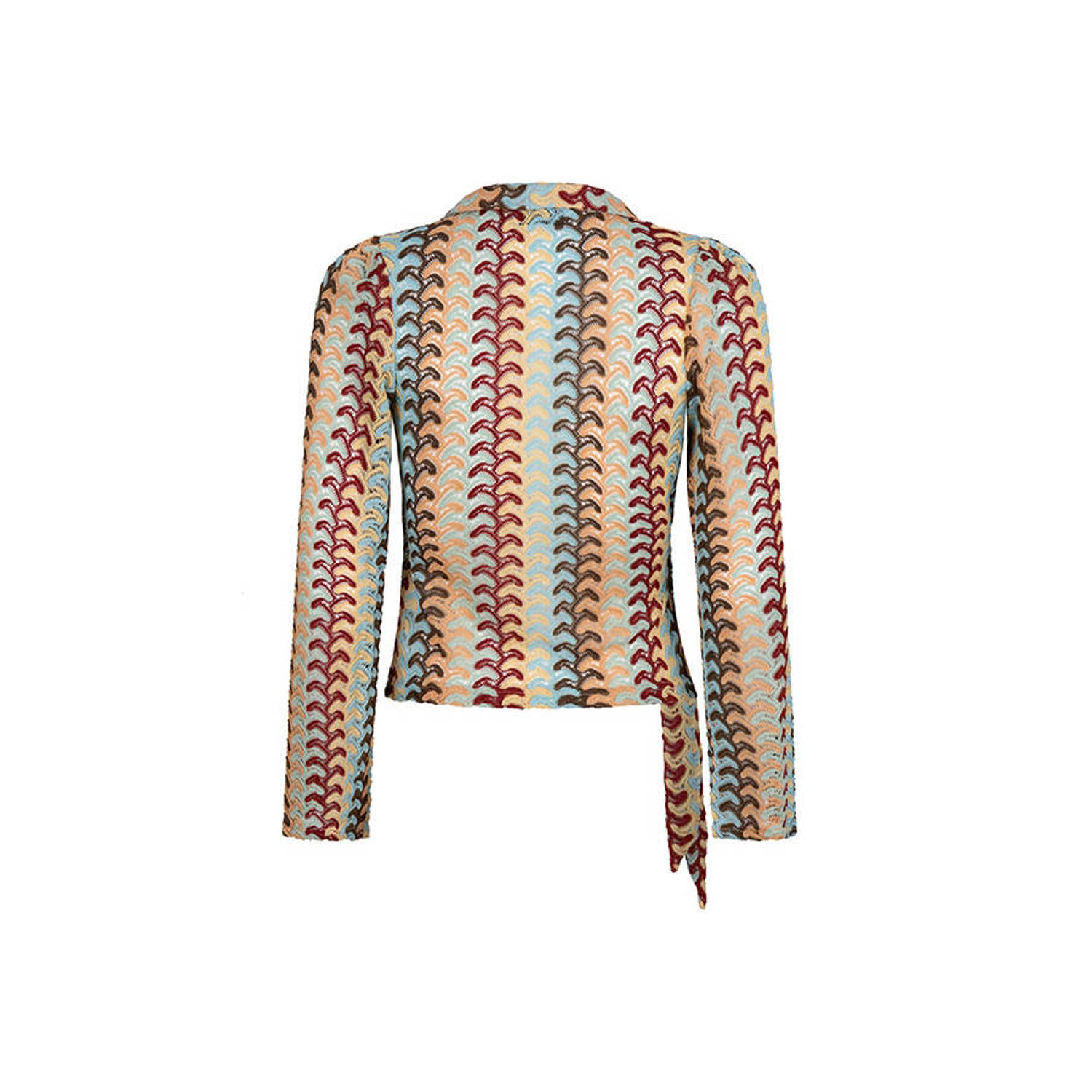 Lofty Manner gehaakte top met grafische print multi