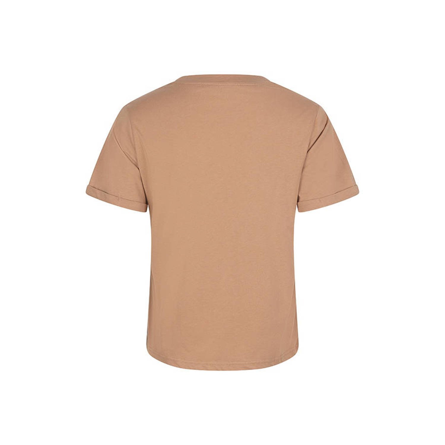 Lofty Manner T-shirt met printopdruk beige