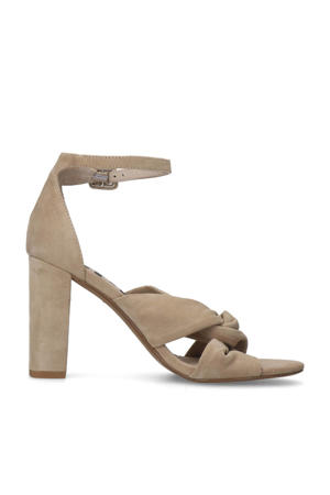 suède sandalettes beige