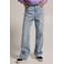 America Today high waist straight leg jeans Irvine light blue denim