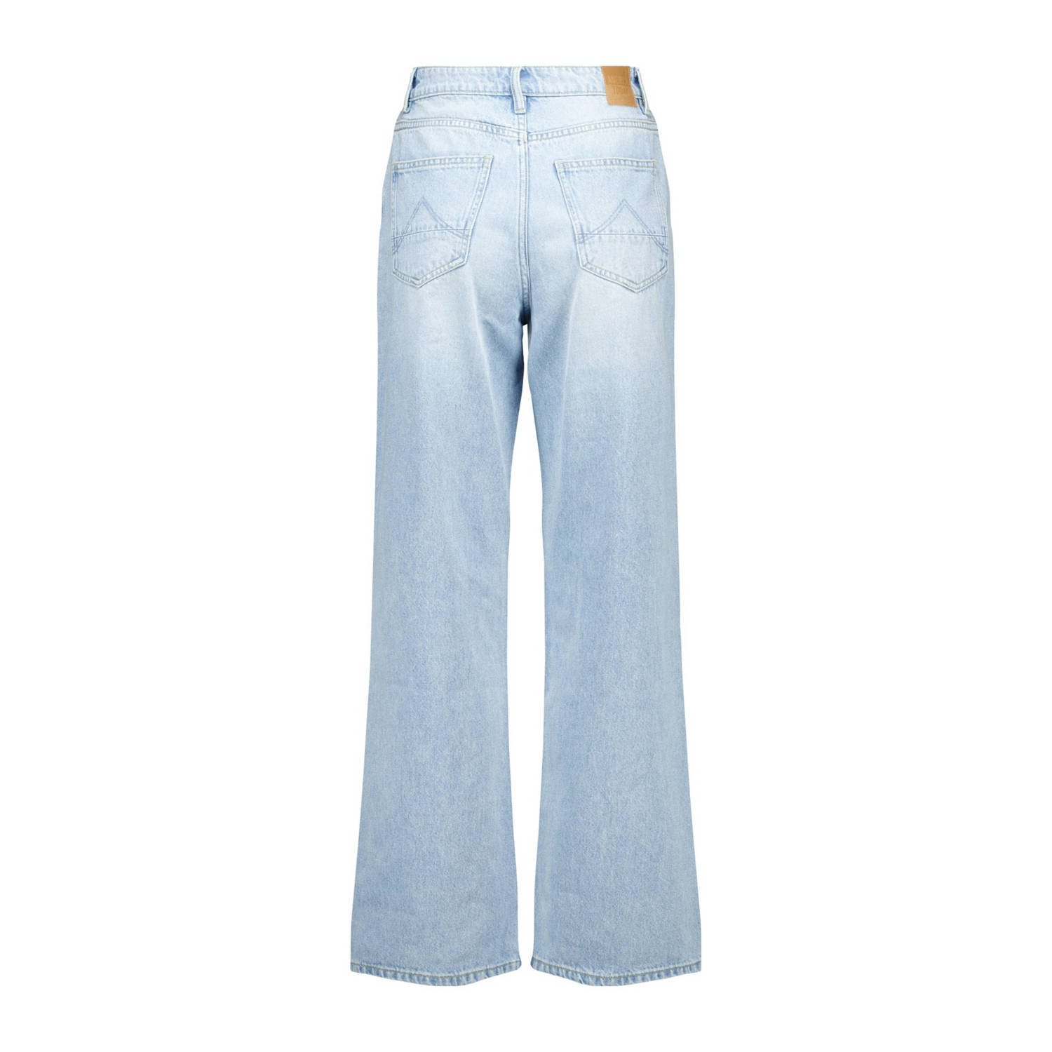 America Today high waist straight leg jeans Irvine light blue denim