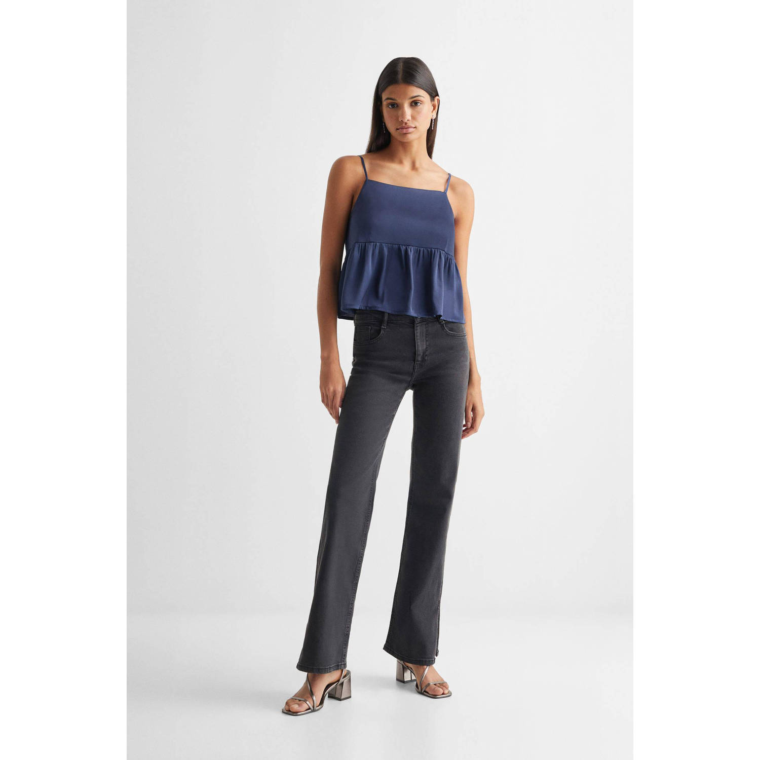 Mango Kids crop top donkerblauw