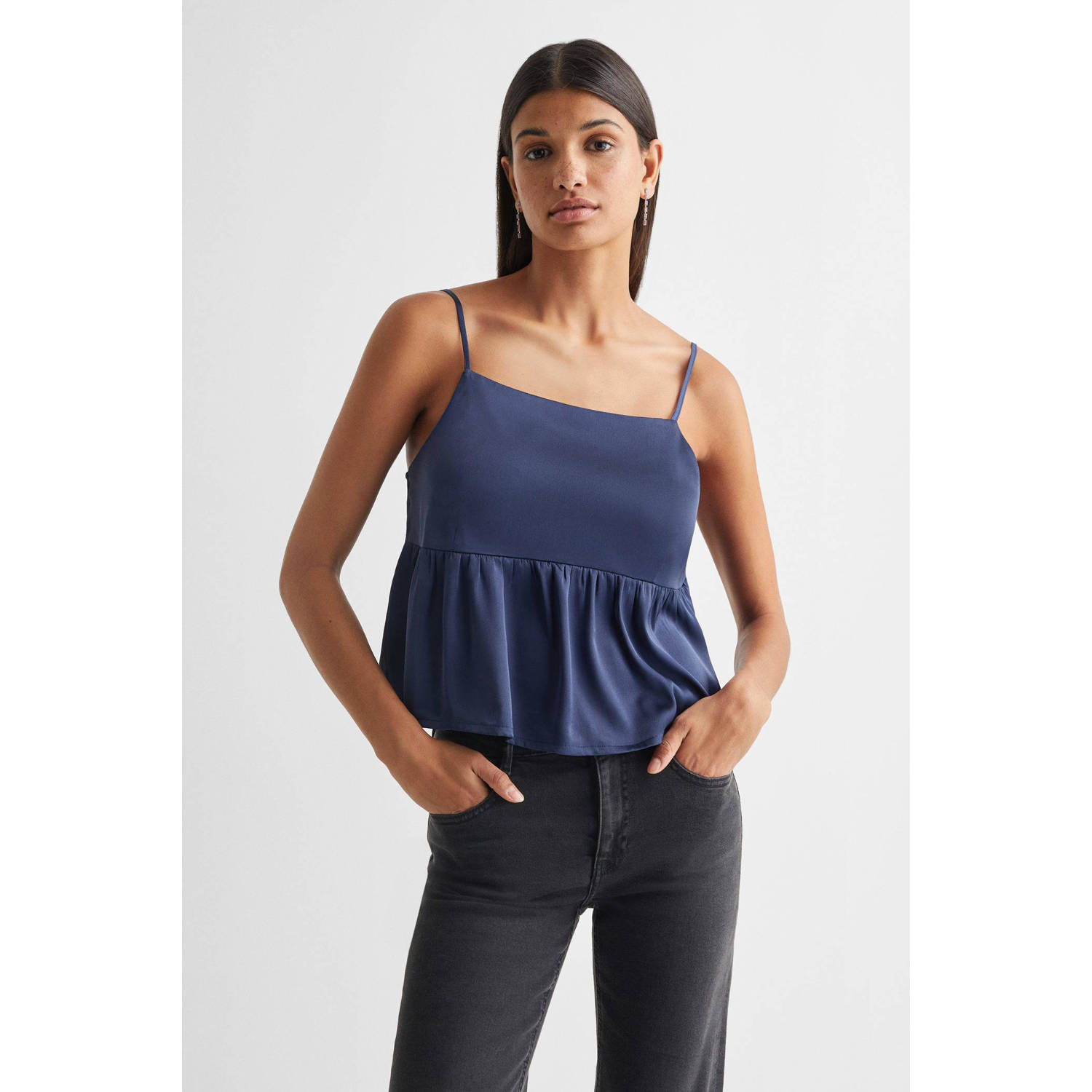 Mango Kids crop top donkerblauw