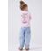 NAME IT MINI loose fit jeans NMFBELLA met eenhoorns light blue denim