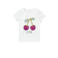 NAME IT MINI T-shirt NMFVIBEKE met printopdruk wit/paars