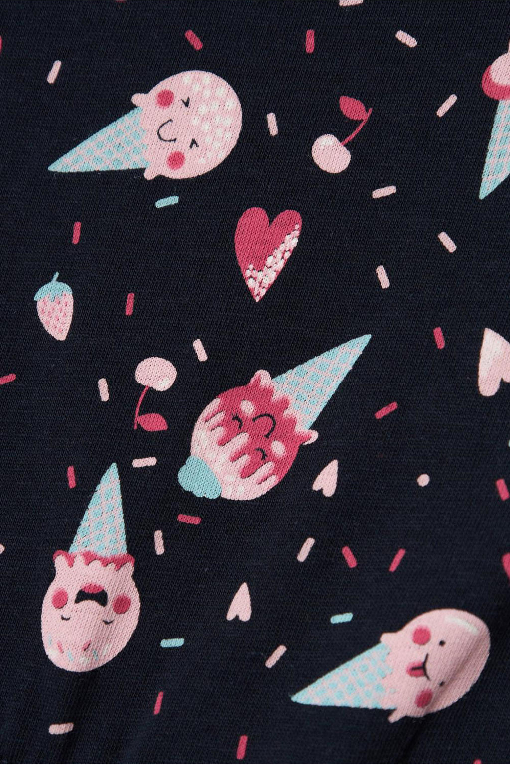 NAME IT MINI playsuit NMFVIGGA met all over print donkerblauw/roze