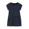 NAME IT MINI jurk met stippen donkerblauw/wit