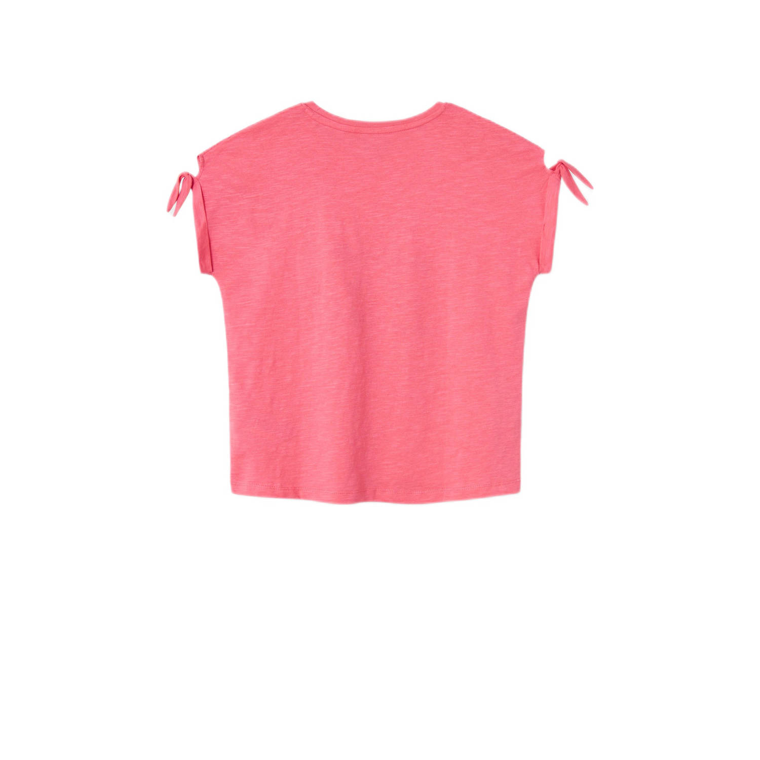 NAME IT KIDS T-shirt NKFVEET met printopdruk zoetroze