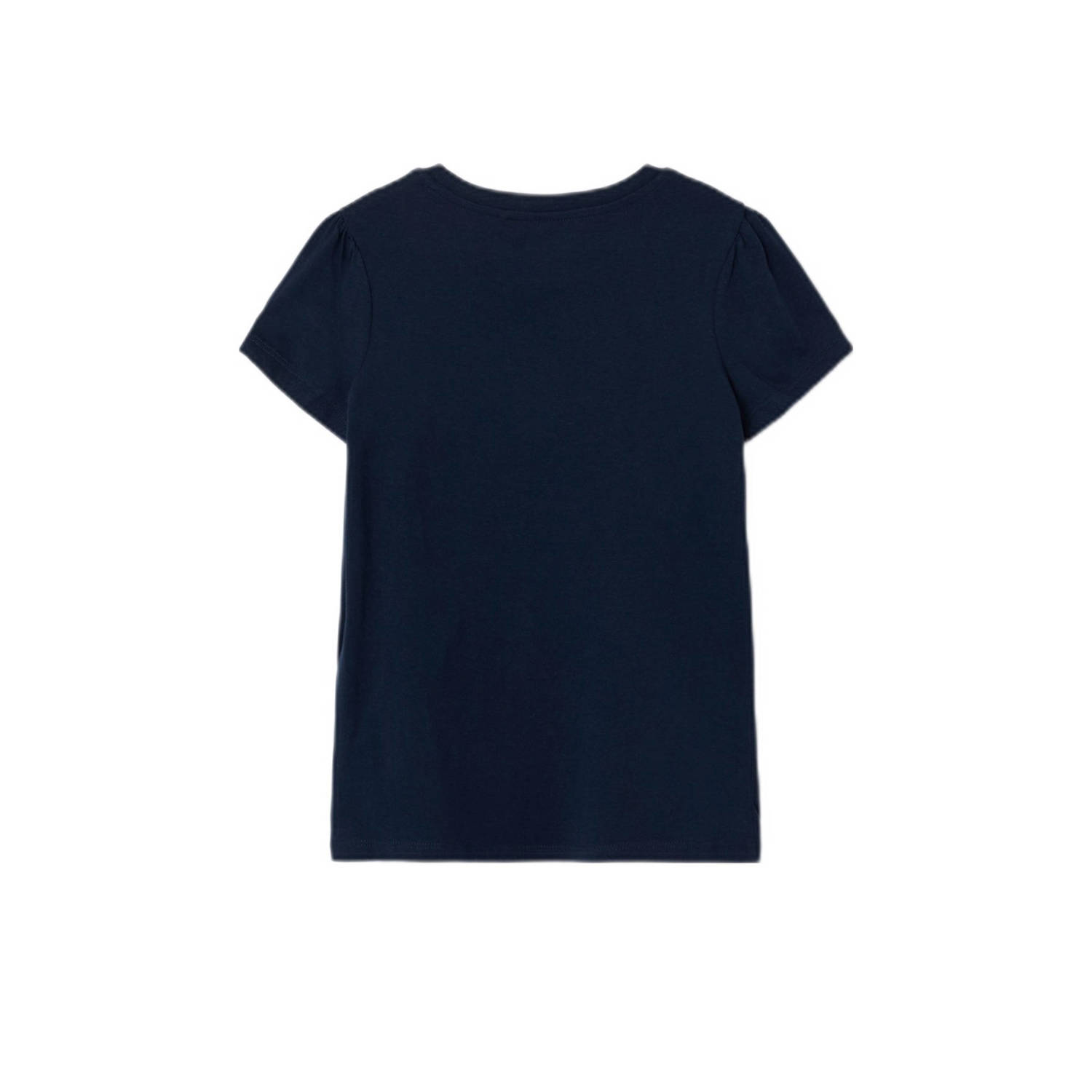 NAME IT KIDS T-shirt NKFVIBEKE met printopdruk donkerblauw