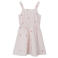 NAME IT KIDS jurk NKFFAHEART met hartjes en open detail lichtroze/wit