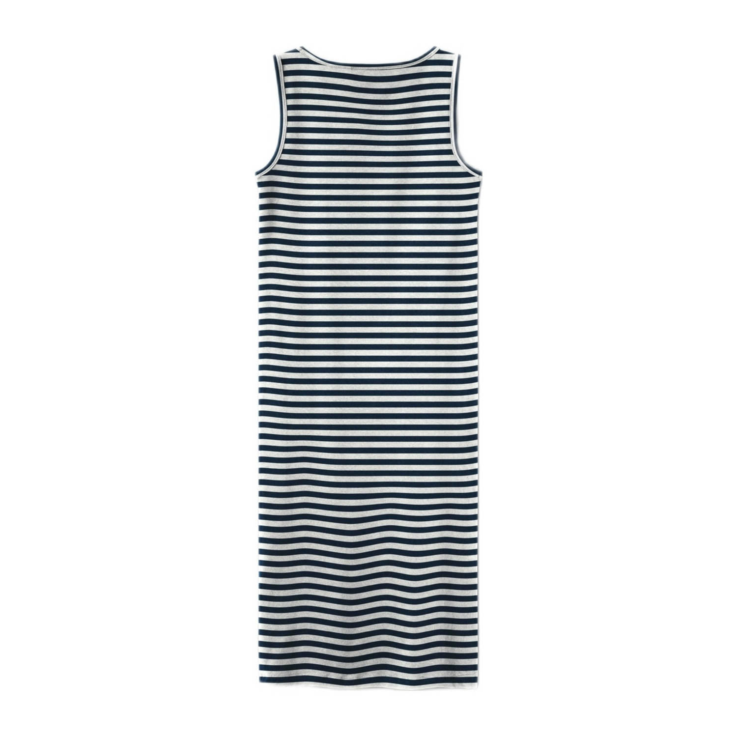 NAME IT KIDS gestreepte maxi jurk NKFVIPPA donkerblauw wit
