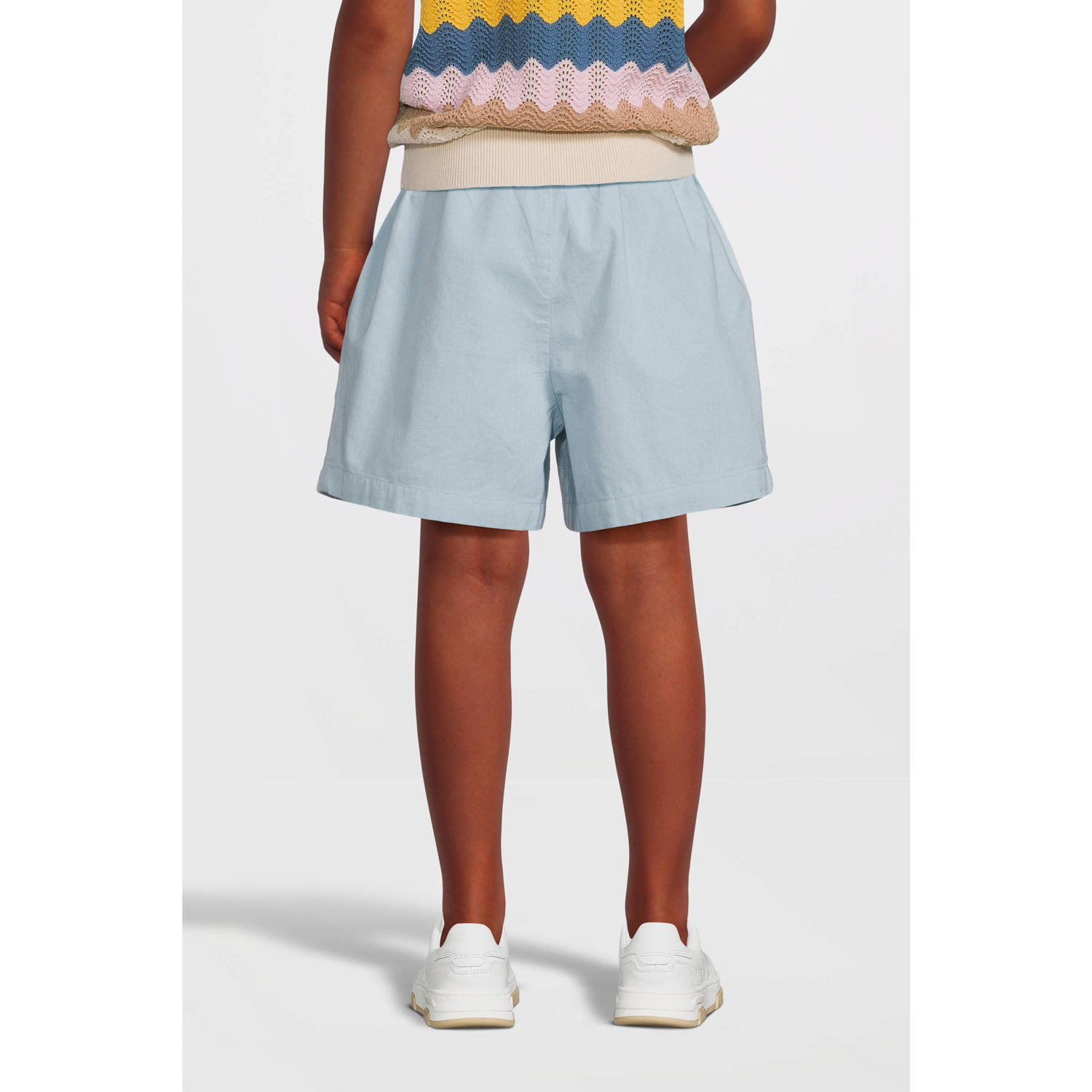 NAME IT KIDS casual short NKFFALINNEN lichtblauw