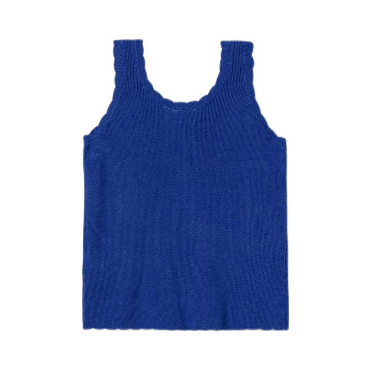 NAME IT KIDS ribgebreid singlet NKFFILISA hardblauw