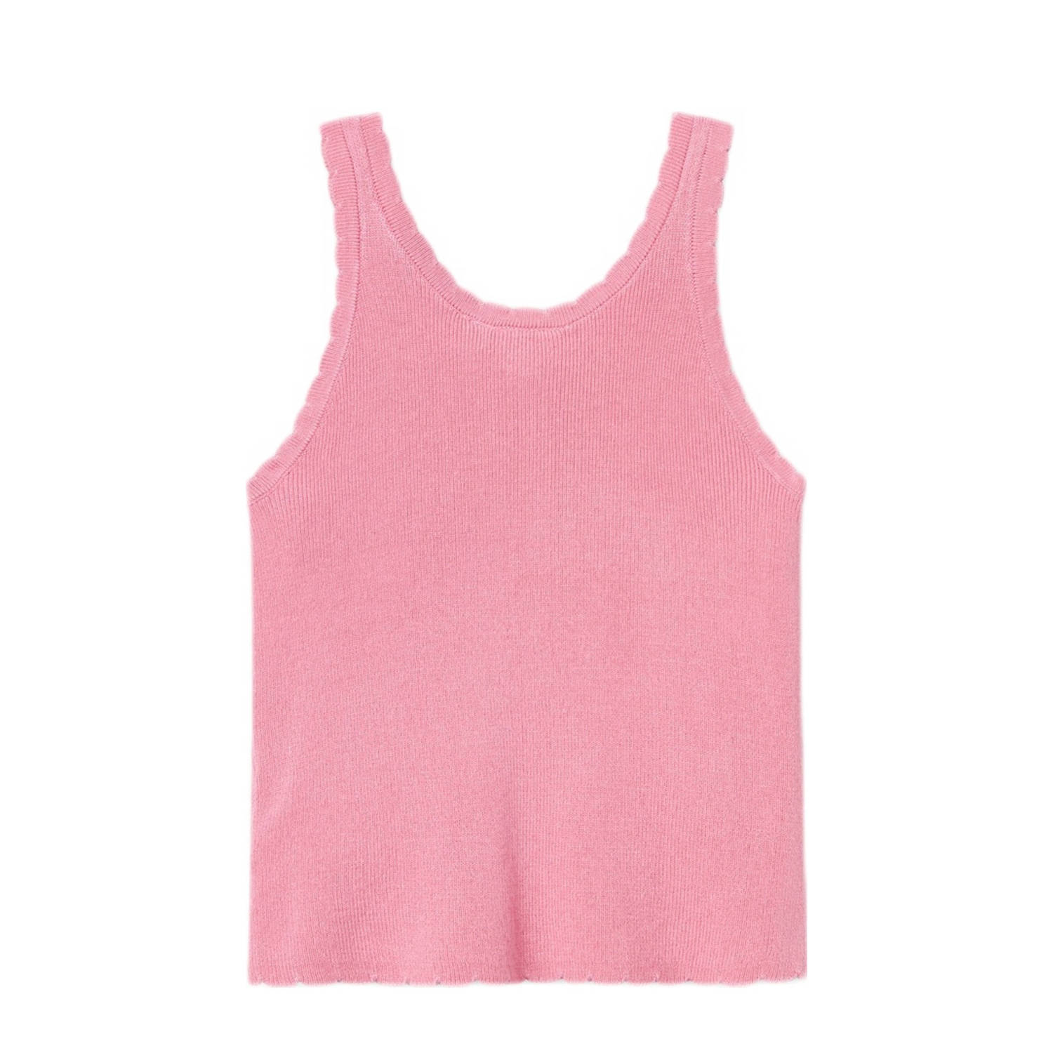NAME IT KIDS ribgebreid singlet NKFFILISA felroze