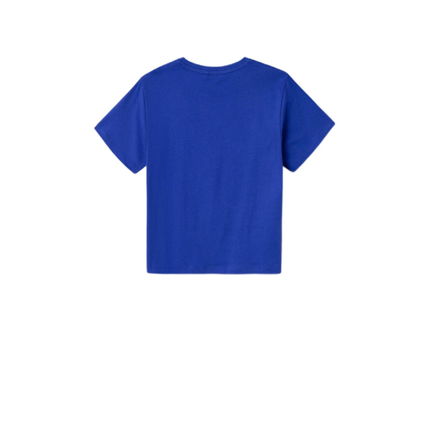 NAME IT KIDS T-shirt NKMVAGNO met printopdruk hardblauw